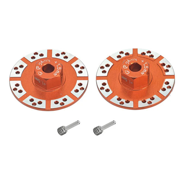 GPM Alum 7075 +1.5mm Hex w/Brake Disk/Silver Lining Orange for Losi Baja/Rock Rey