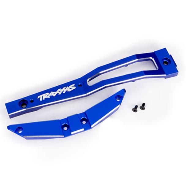 Traxxas 10221-BLUE HD Aluminum Front Chassis Brace Blue for Maxx Slash