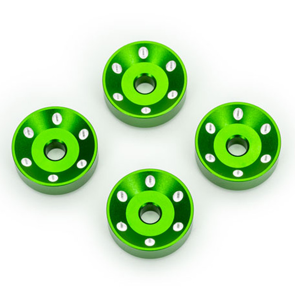 Traxxas 10257-GRN Aluminum Wheel Washers Green (4) for Maxx Slash