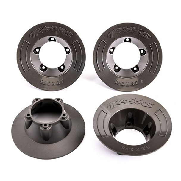 Traxxas 9569A Wheel Covers Gray (4) for Sledge / E-Revo
