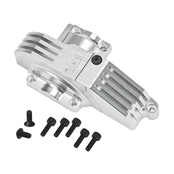 GPM Aluminum 7075 Main Gear Cover Silver for Traxxas 1:10 4WD MAXX