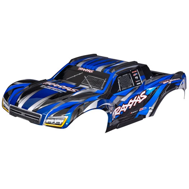 Traxxas 10211-BLUE Painted & Decals Body Blue w/ Support for Maxx Slash