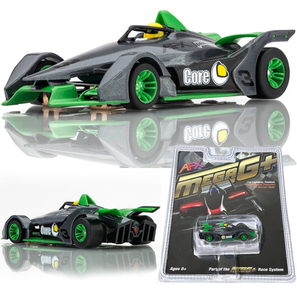 AFX 22064 Mega-G+ Formula N #3 Silver/Green HO Slot Car