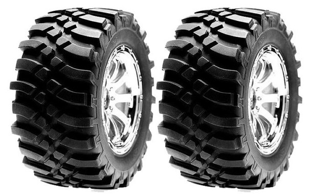 Losi LOSB7441 Fr Whl Mounted Chrome 2pcs HRL
