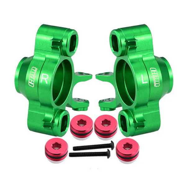 GPM Aluminum 7075 Front Or Rear Axle Carriers Green for Traxxas 1/10 E-Revo 2.0 VXL