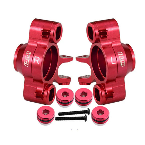 GPM Aluminum 7075 Front Or Rear Axle Carriers Red for Traxxas 1/10 E-Revo 2.0 VXL