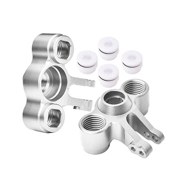 GPM Alum Front/Rear Knuckle Arm Silver for Traxxas 1/16 Mini E-Revo / Mini Slash