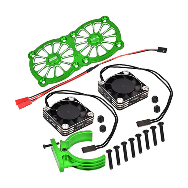 GPM Aluminum 7075-T6 Motor Heatsink w/Metal Frame Fan & Mount Green : 1/5 Kraton GPM Aluminum 7075-T6 Motor Heatsink w/Metal Frame Fan & Mount Green : 1/5 Kraton