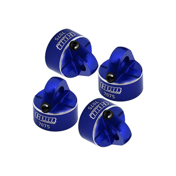 GPM Aluminum 7075 Alloy Shock Cap Blue for Tekno MT410 2.0 / EB410 / EB410.2