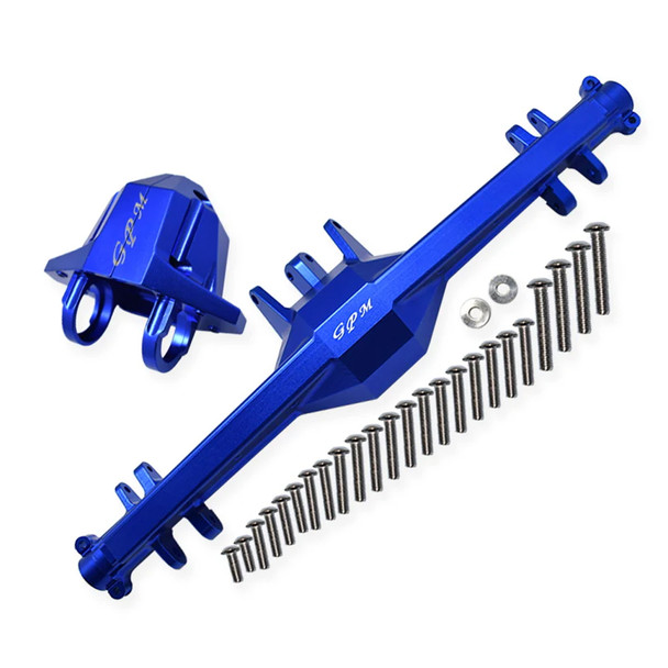 GPM Aluminum Rear Axle Housing w/ Carrier Blue for 1/7 Unlimited Desert Racer