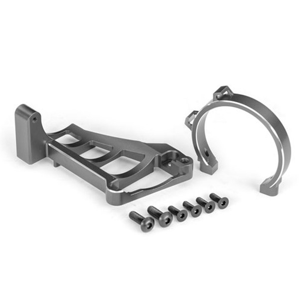 Traxxas 10262-GRAY Front & Rear Aluminum Motor Mounts Gray for Maxx Slash / Maxx
