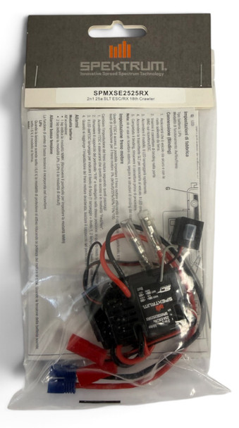 Spektrum SPMXSE2525RX 1/18 2-in-1 25A SLT ESC/Receiver for Rock Crawler