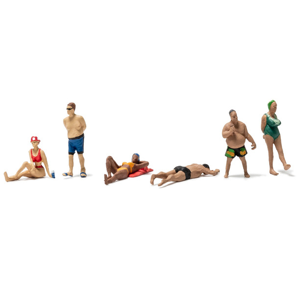 Woodland Scenics A1962 Beach Goers (6Pcs) - HO Scale