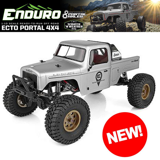 Associated 40130 1/10 Element RC Enduro Trail Truck Kit, Ecto Portal Gray RTR