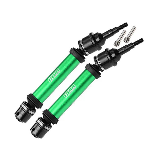 GPM Medium Carbon Steel+ Aluminum 6061 Alloy Front Driveshaft w/6mm Axle Green