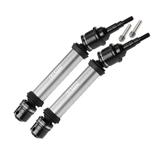 GPM Medium Carbon Steel+ Aluminum 6061 Alloy Front Driveshaft w/6mm Axle Silver