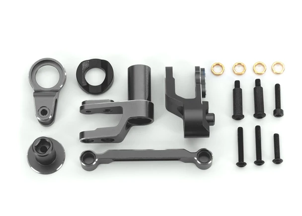 Traxxas 10246-GRAY Alum Bellcrank Steering Assembly Gray for Maxx Slash / Maxx