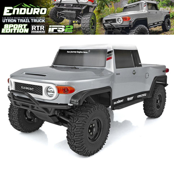 Associated Element RC 40108C Enduro Utron SE Trail Truck RTR Silver w/ Battery & Charger