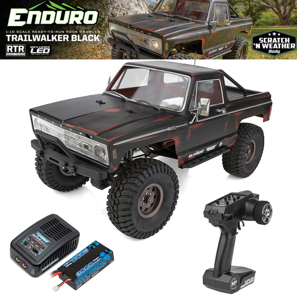 Associated 40119C Enduro Trailwalker Black RTR Rock Crawler w/ Battery & Charger