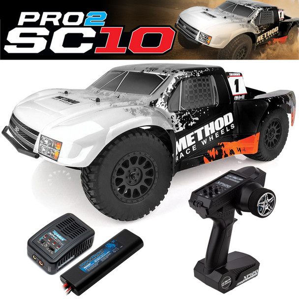 Associated 70021C Pro2 SC10 Method Race Wheels RTR Truck w/ Battery & Charger