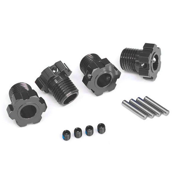 Traxxas 8654-GRAY Wheel Hubs Splined 17mm Gray (4) for E-Revo/Maxx/Sledge