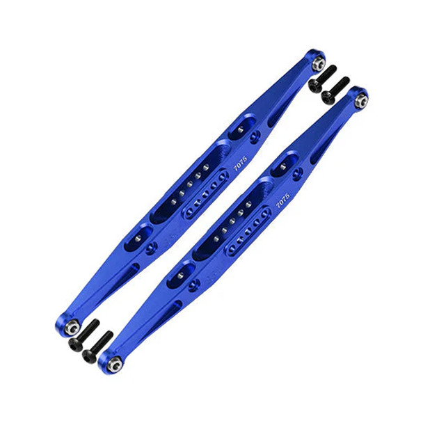 GPM Aluminum 7075 Alloy Rear Lower Trailing Arms Blue for Losi Baja Rey / Rock Rey