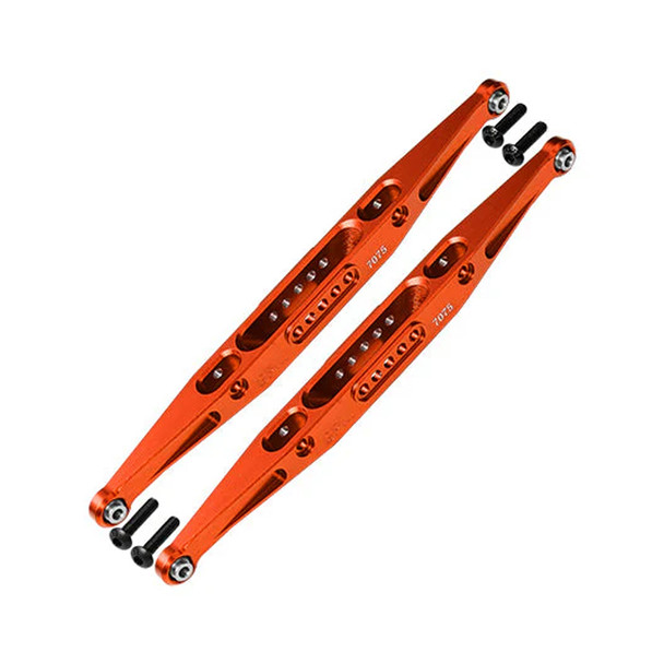 GPM Alum 7075 Alloy Rear Lower Trailing Arms Orange for Losi Baja Rey / Rock Rey