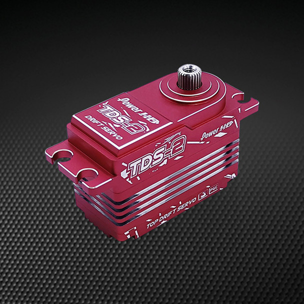 POWER HD TDS-2 Coreless Motor 347.2 oz / 0.09 Titanium & Steel Gear Red Servo