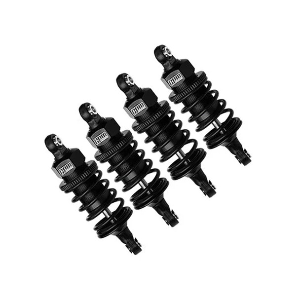 GPM Alum 6061 Alloy F+R (60mm) Oil Filled Ultra Shocks Grey for 4-Tec Drift Car