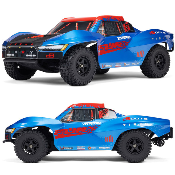 ARRMA ARA3521T1 1/10 FURY 223S DSC 2WD RTR Brushless Short Course Truck, Blue
