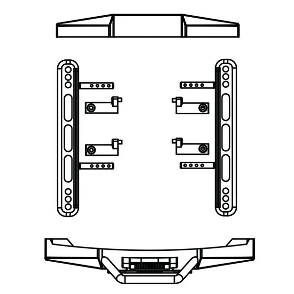 Furitek FUR-2370 FX118 Katana Bumper & Side Step Set