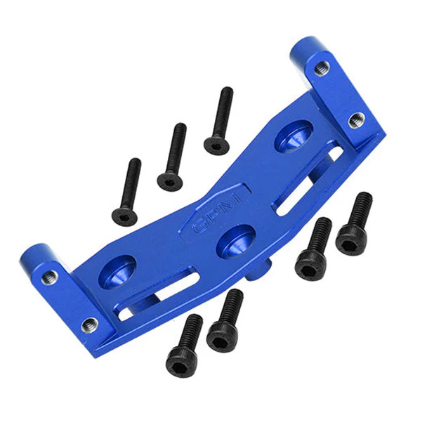 GPM 1/5 Aluminum 7075 Alloy Steering Servo Mount Plate Blue for Losi 1/8 LMT