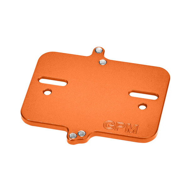 GPM Aluminum 7075 Alloy Electronic Mount Plate Orange for Traxxas 1/16 Mini Maxx