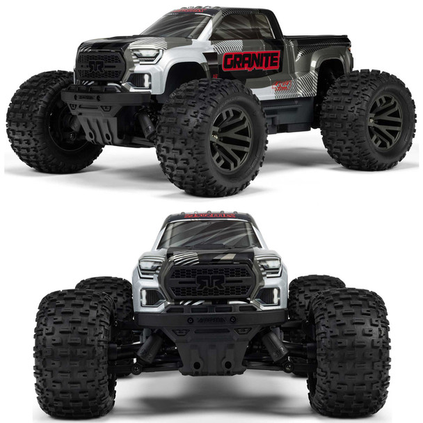ARRMA ARA4302V4T3 1/10 GRANITE 223S DSC 4X4 RTR Brushless Monster Truck Gun Metal