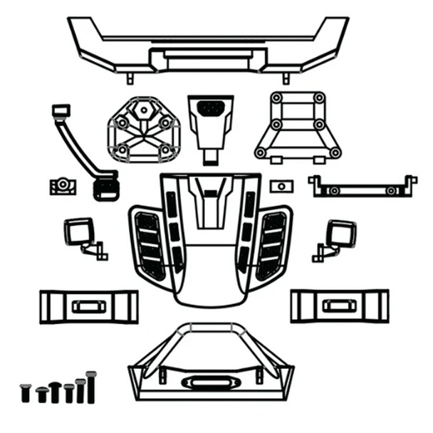 Furitek FUR-2366 FX118 Katana Body Parts Set