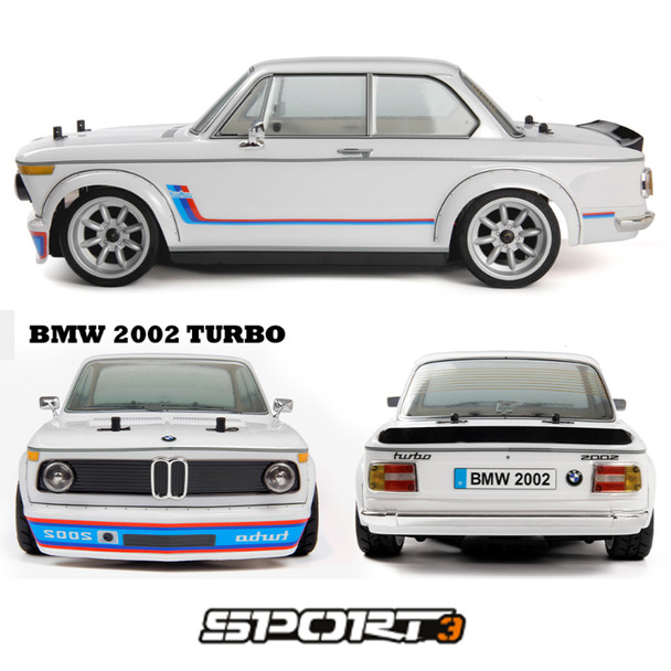 HPI 160937 1/10 SPORT 3 4WD Painted BMW 2002 Turbo Body Car w/Battery/Charger