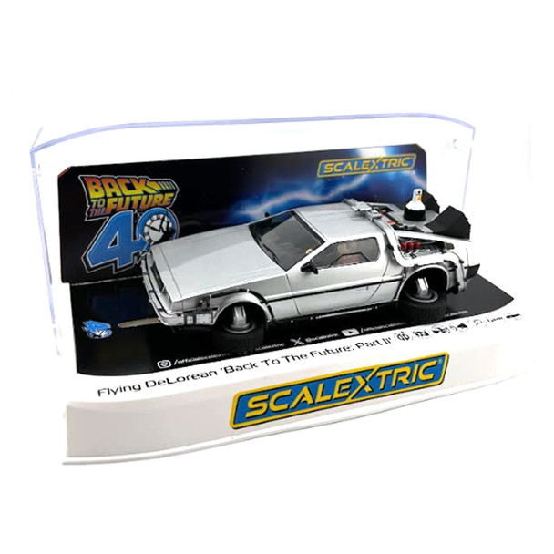 Scalextric C4541 Flying Time Machine - Back To The Future 2 1/32 Slot Car