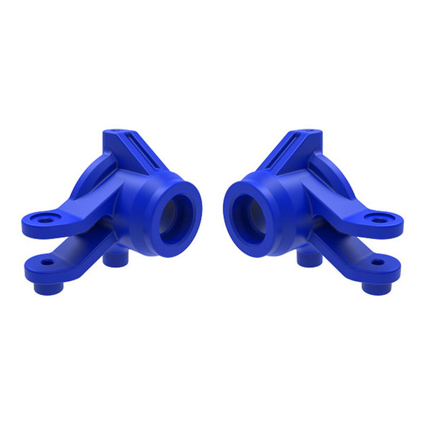 Traxxas 10736-BLUE Left & Right Steering Blocks Blue for Mini Maxx