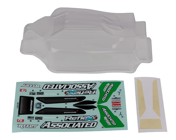 Associated 21594 1/14 Clear Gamma Body Set for Reflex 14B