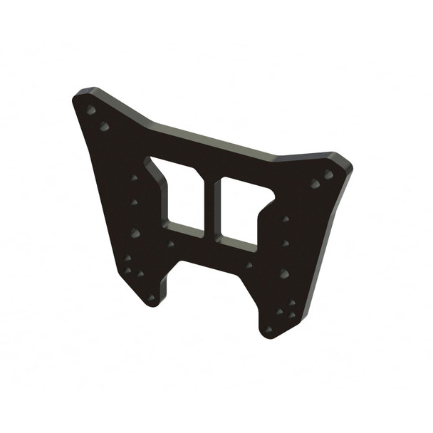 ARRMA ARA-1521 Aluminum Rear Shock Tower M4 Black for 1/8 Kraton 6S & Notorious 6S