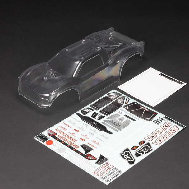ARRMA ARA-1554 1/10 Clear Body with Decals for VORTEKS 2WD