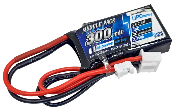 NHX RC 2S 7.4V 300mAh 30C Lipo Battery Orlandoo Hunter 1/32 w/ PH2.0 Connector