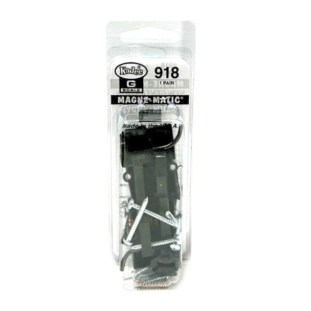 Kadee 918 Long Coupler Straight Center Set w/Body Mount Gearboxes Black G Scale