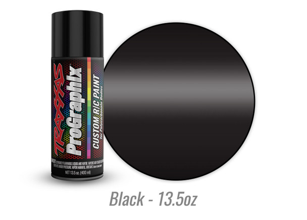 Traxxas 5055X ProGraphix RC Body Spray Paint - Black (13.5oz)