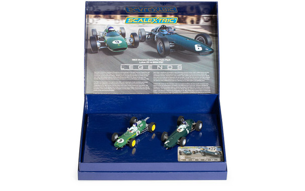 Scalextric C4580A 1963 Monaco Grand Prix - Twin Car Pack 1:32 Slot Race Set