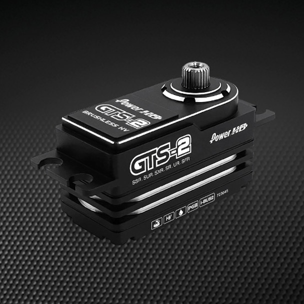 POWER HD GTS-2 HV Brushless 23.0 kg  / 319.4 oz Alum Low Profile Servo (Length:180mm)