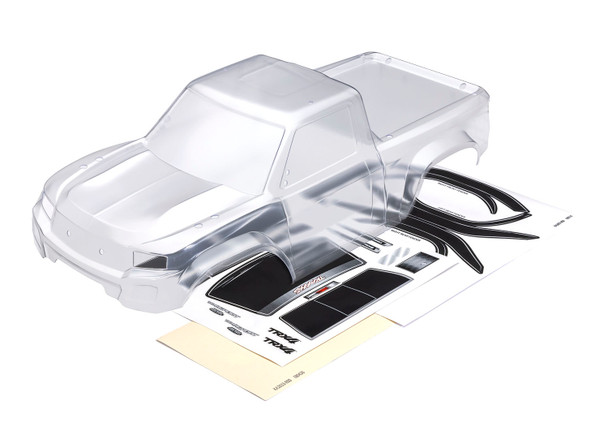 Traxxas 8213 Clear Clipless Body Requires Painting w/Decal Sheet for TRX-4 Sport