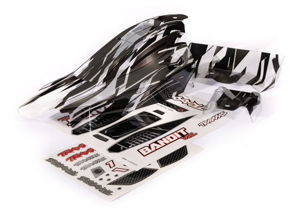 Traxxas 2436L ProGraphix Body Requires Paint w/ Wing & Decal Sheet for Bandit VXL