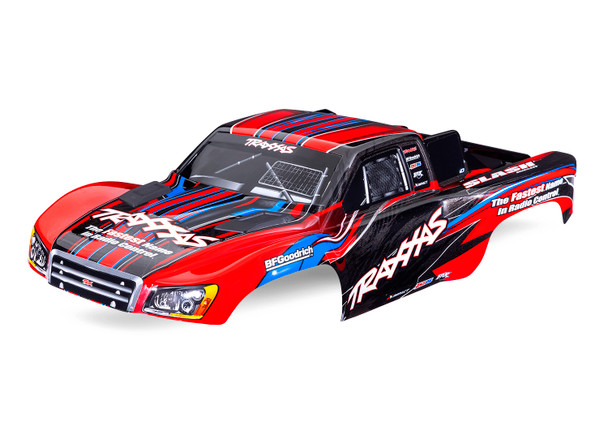 Traxxas 5924-RED Painted, Decals Applied Clipless Body w/ F/R Mounts for Slash 2WD