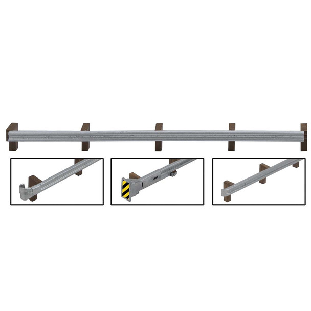 Walthers 949-4176 Roadway Guardrails Kit - 200' 60.9m Scale Long HO Scale